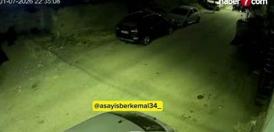 Ataşehir&rsquo;de park halindeki ara&ccedil;lara zarar veren şahıs kamerada