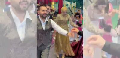 Kadir Ezildi'nin eşi elbisesiyle eltisinin kınasına damga vurdu!