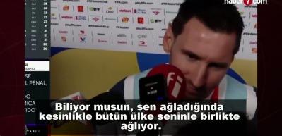 Messi ağlamasının sebebini a&ccedil;ıkladı