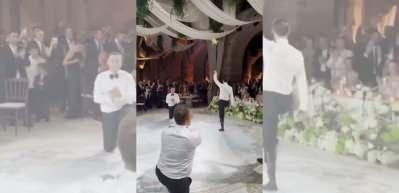İsmail Y&uuml;ksek ve Esin Matraş evlendi! &Uuml;nl&uuml; isimler ve futbolcular d&uuml;ğ&uuml;ne akın etti