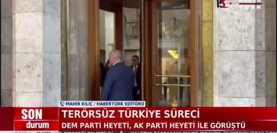 Ter&ouml;rs&uuml;z T&uuml;rkiye yasası hazırlığı! AK Parti ve DEM Parti heyetleri g&ouml;r&uuml;şt&uuml;