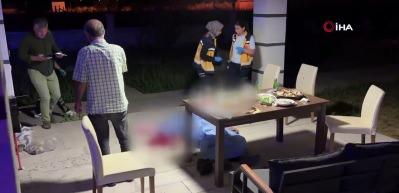 Aksaray'da villa bah&ccedil;esindeki i&ccedil;ki masasında cinayet!