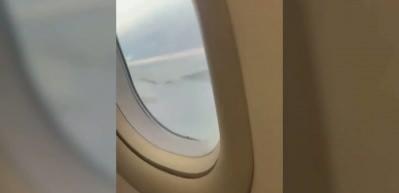 G&ouml;ky&uuml;z&uuml;nde dehşet anları: Fırtınaya yakalanan u&ccedil;akta b&uuml;y&uuml;k panik!