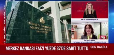 Merkez Bankası faizi y&uuml;zde 37'de sabit tuttu