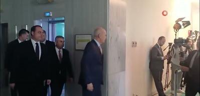 TBMM Başkanı Numan Kurtulmuş ile MHP Genel Başkanı Devlet Bah&ccedil;eli g&ouml;r&uuml;şmesi başladı