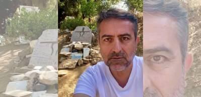 Tuncel Kurtiz'in mezarını ziyaret eden Nail Kırmızıg&uuml;l isyan etti!"B&ouml;yle olacağını bilseydi..."