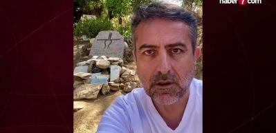 Tuncel Kurtiz'in mezarının son hali hayrete d&uuml;ş&uuml;rd&uuml;: Adeta t&uuml;rbeye &ccedil;evirmişler!