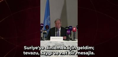BM Genel Sekreteri Guterres: İsrail, Suriye'yi kendi haline bırakmalıdır