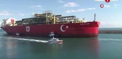  T&uuml;rkiye'nin ilk y&uuml;zer &uuml;retim platformu Osman Gazi Sakarya Gaz sahasına ge&ccedil;iyor...