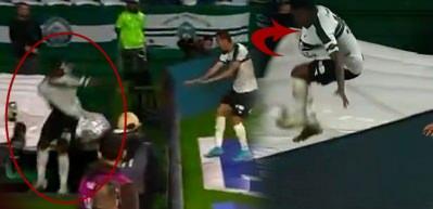 Attığı gol sevinci yarıda kaldı! İlgin&ccedil; anlar kamerada