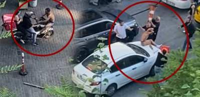 Beyoğlu'nda yarı&ccedil;ıplak şekilde korku saldı dubalarla darbedildi...