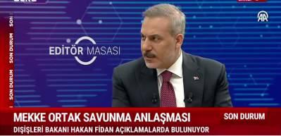 Dışişleri Bakanı Fidan: B&ouml;lgede savunma ittifakına ihtiya&ccedil; var