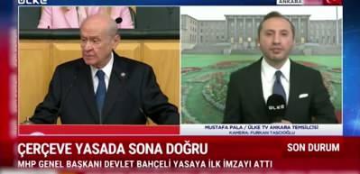 Ter&ouml;rs&uuml;z T&uuml;rkiye s&uuml;recinde MHP lideri Devlet Bah&ccedil;eli ilk imzayı attı