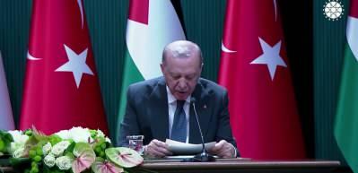Cumhurbaşkanı Recep Tayyip Erdoğan: 'Filistin'de gasp politikası devam ediyor" dedi