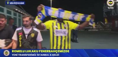 Fenerbah&ccedil;e'nin yeni transferi Lukaku, İstanbul'da