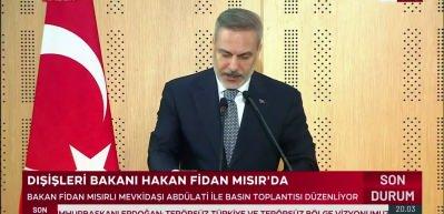 Hakan Fidan: T&uuml;rk halkı ile Mısır halkı Salah vesilesiyle kucaklaştı