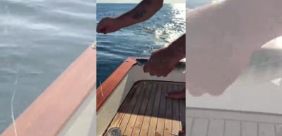 Ata Demirer İstanbul Boğazı'nda palamut avına &ccedil;ıktı!