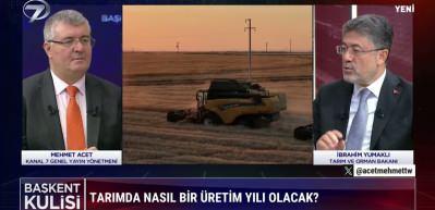 Bakan Yumaklı T&uuml;rkiye'nin meyve &uuml;retimi hakkında &ouml;nemli a&ccedil;ıklamalarda bulundu