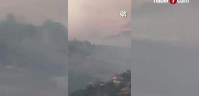 Başkentte ağa&ccedil;lık alanda &ccedil;ıkan yangına m&uuml;dahale ediliyor