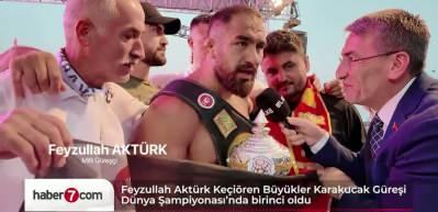 Karakucak D&uuml;nya Şampiyonası&rsquo;nda Feyzullah Akt&uuml;rk şampiyon oldu
