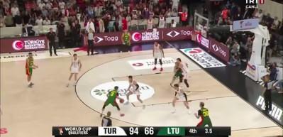 A Milli Erkek Basketbol Takımı, Litvanya'yı 94-66 mağlup etti