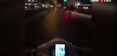 Mersin'de yaya ge&ccedil;idindeki feci kaza kask kamerasında