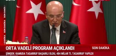 Bakan Şimşek: Kamuda tasarruf başarılı oldu