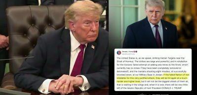Donald Trump: ABD, İran'ı vurmaya başladı