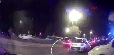 L&ouml;semiyi yenen Mert'i hayattan koparan feci kaza kamerada