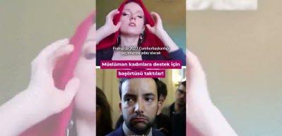 M&uuml;sl&uuml;man kadınlara destek i&ccedil;in baş&ouml;rt&uuml;s&uuml; taktılar: Fransa'daki yasağa karşı akım başlatıldı