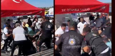 Silivri'de batan gemiyi takip eden gazetecilere saldırı ger&ccedil;ekleşti