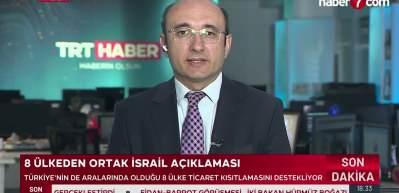 T&uuml;rkiye ve sekiz &uuml;lkeden İsrail'e yaptırım kararına ortak destek