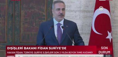 Bakan Hakan Fidan'dan krtik Şam ziyareti