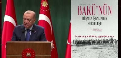 Cumhurbaşkanı Erdoğan: Bak&uuml;'n&uuml;n kurtuluş yıl d&ouml;n&uuml;m&uuml;n&uuml; tebrik ediyorum