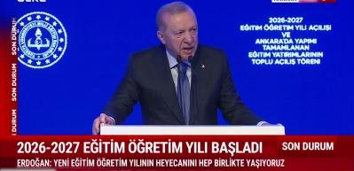 Cumhurbaşkanı Erdoğan "Erdemli nesiller yetiştirmeyi hedefliyoruz" dedi