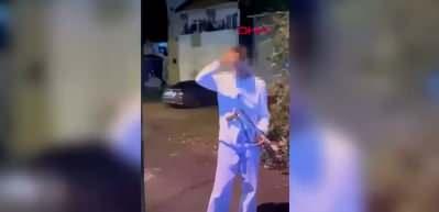 Sarıyer&rsquo;de 14 yaşındaki &ccedil;ocuk g&ouml;zdağı i&ccedil;in kalaşnikofla havaya ateş a&ccedil;tı, yakalandı