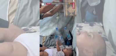Soykırımcı İsrail'in saldırılarının g&ouml;lgesinde Gazze'de bebek olmak...