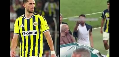 Fenerbah&ccedil;eli futbolcu İsmail Y&uuml;ksek ma&ccedil; sonunda taraftarla tartıştı