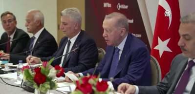 Cumhurbaşkanı Erdoğan ABD'li CEO'larla buluştu: Hedef 100 milyar dolar!