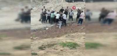 Gaziantep'te iki grup arasında taşlı sopalı meydan kavgası