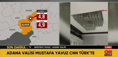 Adana ve Osmaniye'de peş peşe meydana gelen depremler panik yarattı
