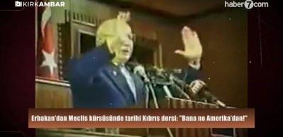 Erbakan'dan Meclis k&uuml;rs&uuml;s&uuml;nde tarihi Kıbrıs dersi: "Bana ne Amerika&rsquo;dan!"