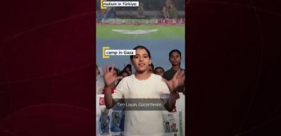 Gazzeli &ccedil;ocuklardan T&uuml;rkiye'ye duygulandıran selam