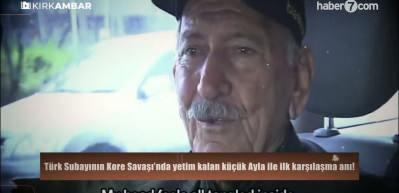 T&uuml;rk Subayının Kore Savaşı&rsquo;nda yetim kalan k&uuml;&ccedil;&uuml;k Ayla ile ilk karşılaşma anı!
