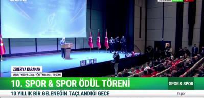 Zekeriya Karaman'dan Sporun Devleri Buluşuyor &Ouml;d&uuml;l T&ouml;reni'nde &ouml;nemli a&ccedil;ıklamalar