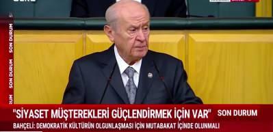 Bah&ccedil;eli grup toplantısında konuştu: "Kısır siyasi tartışmalardan ka&ccedil;ınılmalı!"