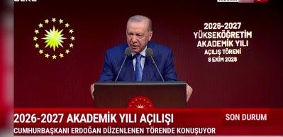 Cumhurbaşkanı Erdoğan 2026-2027 Akademik Yılı A&ccedil;ılış T&ouml;reni'nde a&ccedil;ıklamalarda bulundu