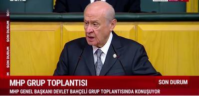 Devlet Bah&ccedil;eli&rsquo;den TBMM'de kritik mesajlar: "Politik merkezimiz T&uuml;rkiye!"