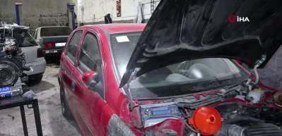 Nevşehir'de şoke eden olay! Drift cezasından ka&ccedil;mak i&ccedil;in aracını par&ccedil;aladı