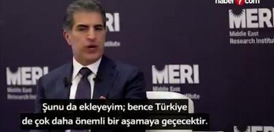 Barzani'den T&uuml;rkiye a&ccedil;ıklaması: Nobel &Ouml;d&uuml;l&uuml;'n&uuml; hak ediyor!